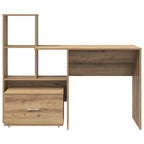 Scrivania con cassetto Rovere artigianale 131,5 x 50 x 106,5 cm