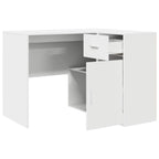 Scrivania ad angolo con cassetto Bianco 102 x 88 x 75 cm