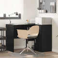 Scrivania ad angolo con cassetto Rovere Nero 102 x 88 x 75 cm