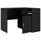 Scrivania ad angolo con cassetto Rovere Nero 102 x 88 x 75 cm