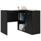 Scrivania ad angolo con cassetto Rovere Nero 102 x 88 x 75 cm