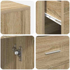 Scrivania ad angolo con cassetto Rovere Sonoma 102 x 88 x 75 cm