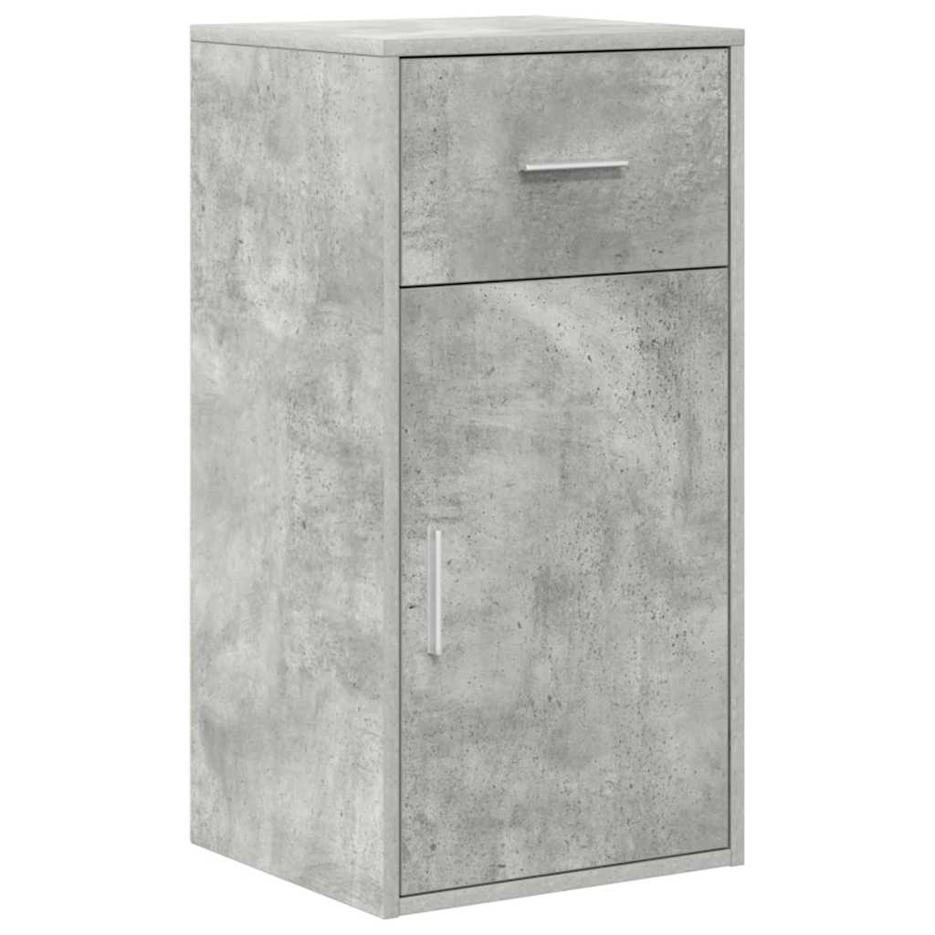 Scrivania ad angolo Grigio cemento 102 x 88 x 75 cm