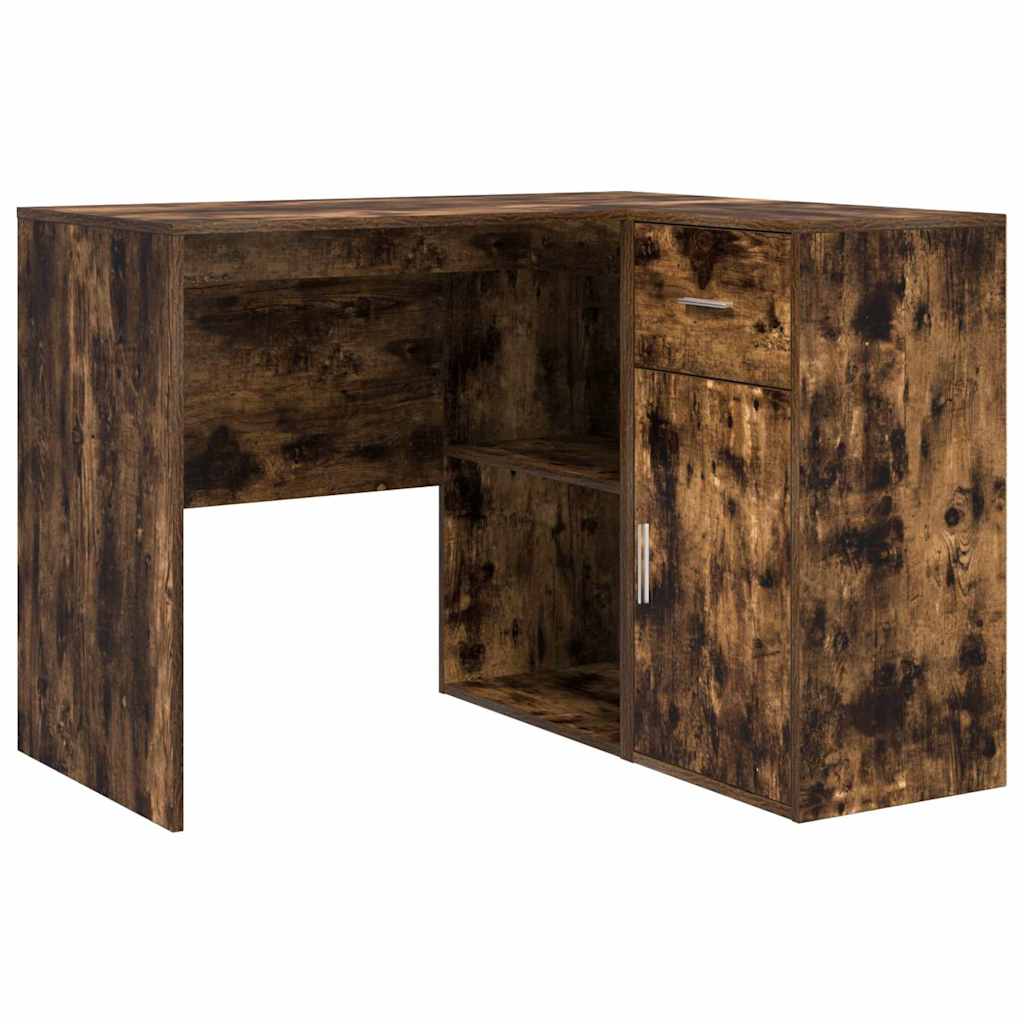 Scrivania ad angolo con cassetto Rovere fumé 102 x 88 x 75 cm