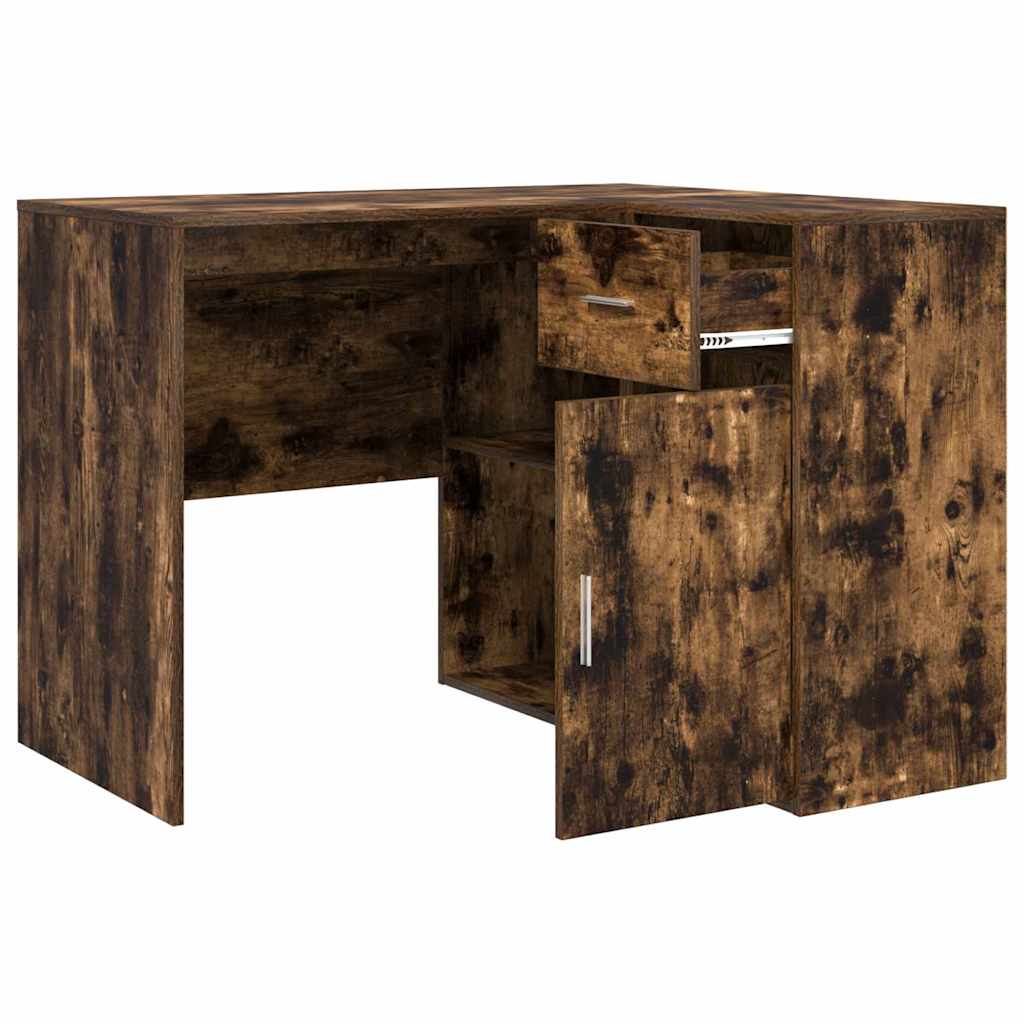 Scrivania ad angolo con cassetto Rovere fumé 102 x 88 x 75 cm