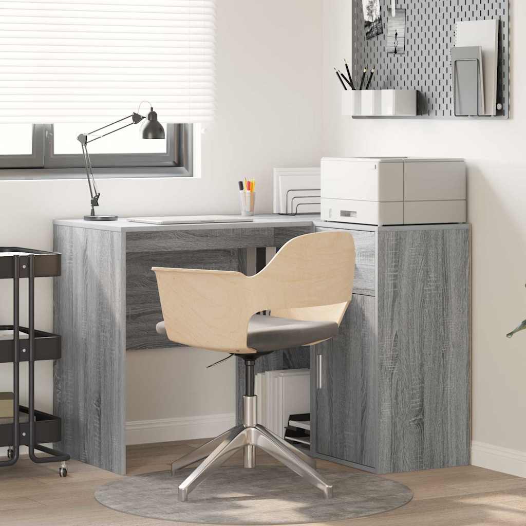 Scrivania ad angolo con cassetto Grigio Sonoma 102 x 88 x 75 cm