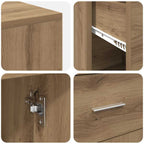 Scrivania ad angolo Rovere artigianale 102 x 88 x 75 cm