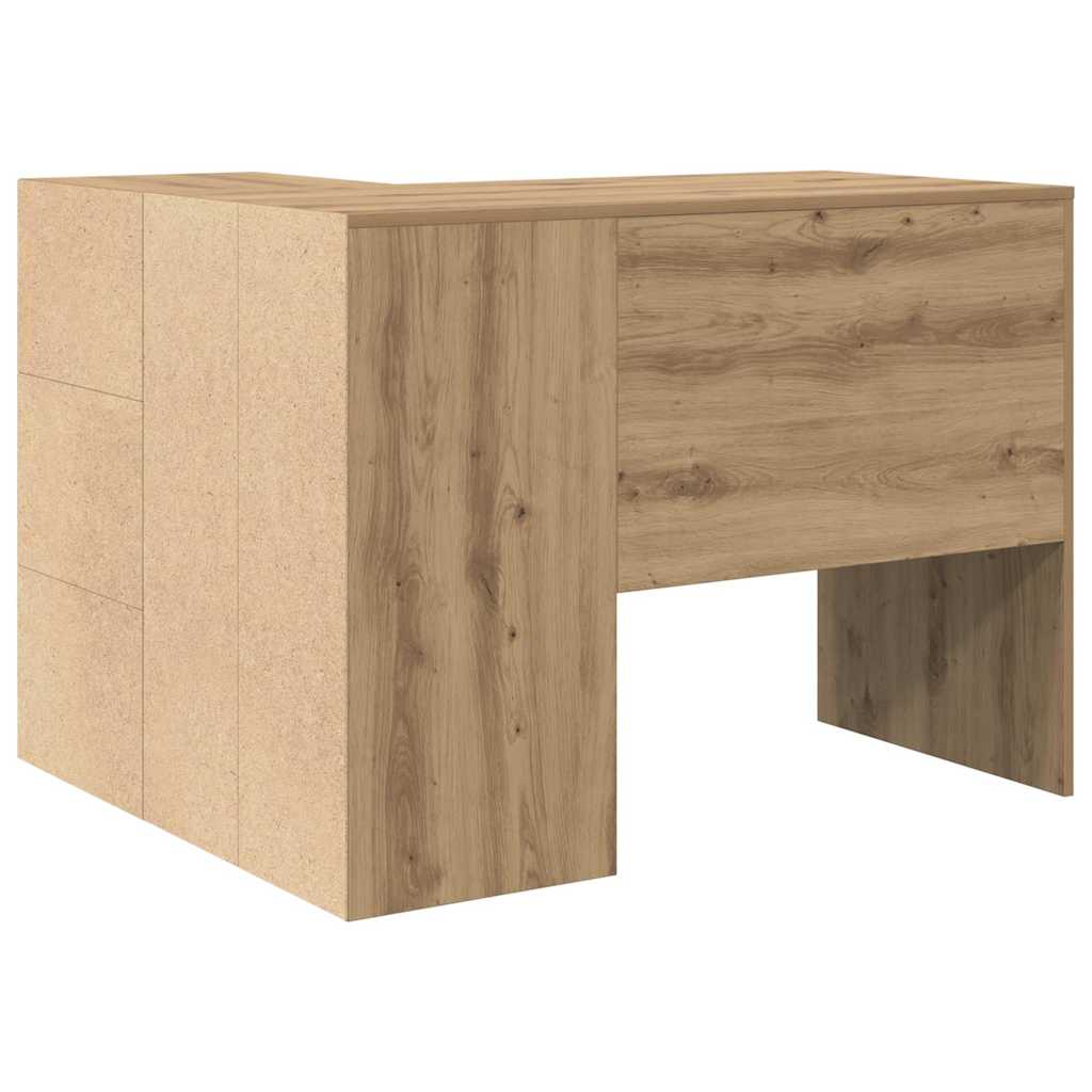 Scrivania ad angolo Rovere artigianale 102 x 88 x 75 cm