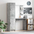 Scrivania 2 pcs Grigio cemento