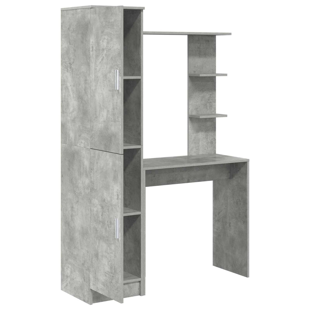 Scrivania 2 pcs Grigio cemento