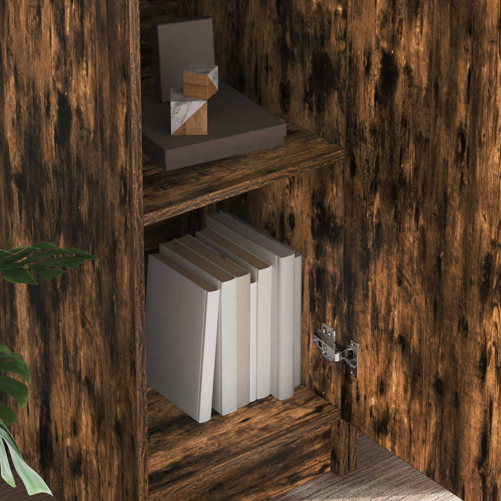 Scrivania 2 pcs Rovere fumé