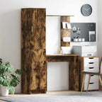 Scrivania 2 pcs Rovere fumé