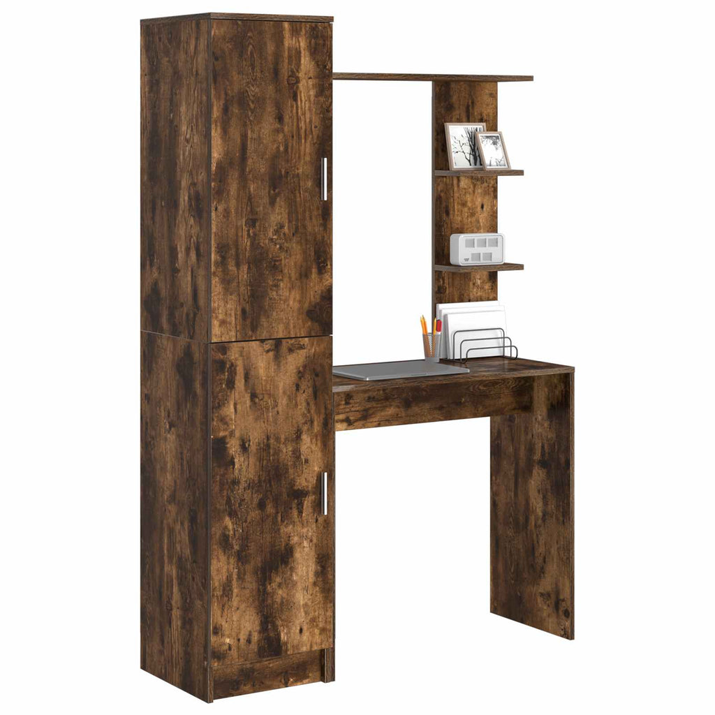 Scrivania 2 pcs Rovere fumé