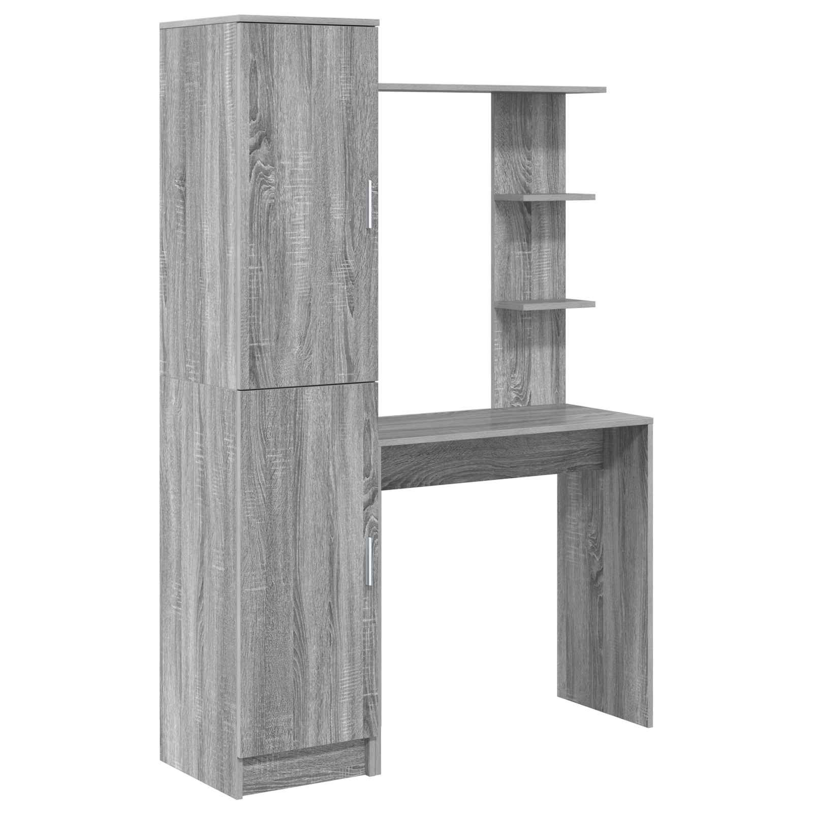 Scrivania 2 pcs Grigio Sonoma