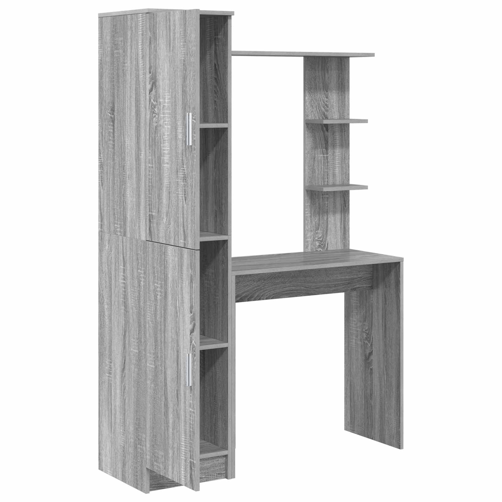 Scrivania 2 pcs Grigio Sonoma