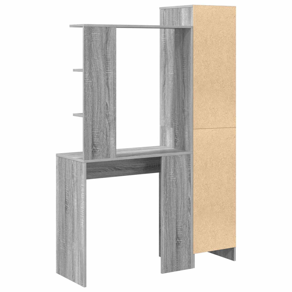 Scrivania 2 pcs Grigio Sonoma