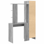 Scrivania 2 pcs Grigio Sonoma