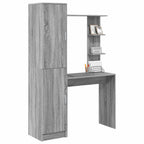 Scrivania 2 pcs Grigio Sonoma