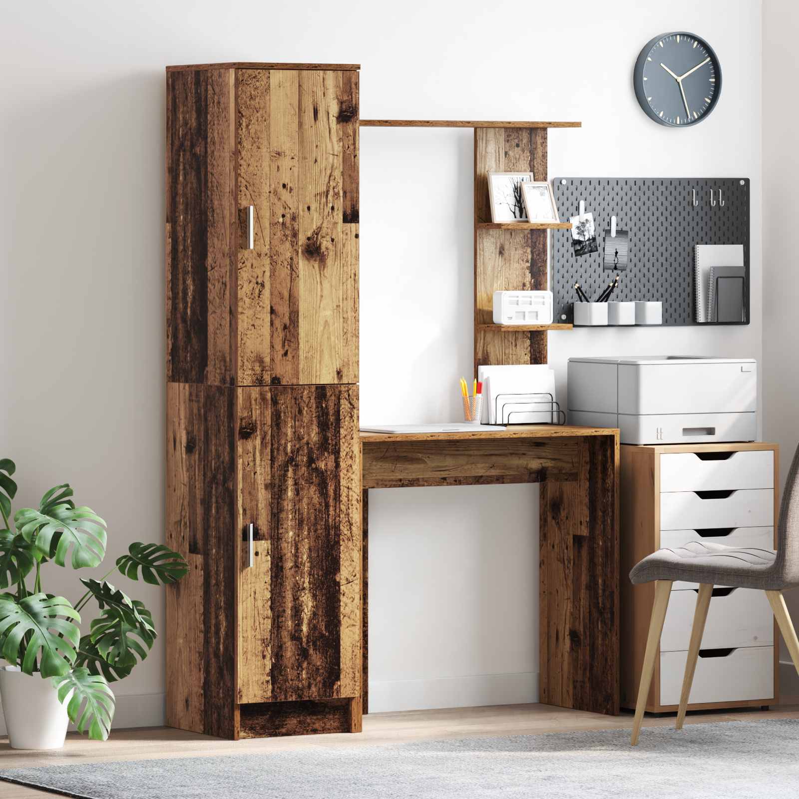 Scrivania 2 pcs Legno vecchio