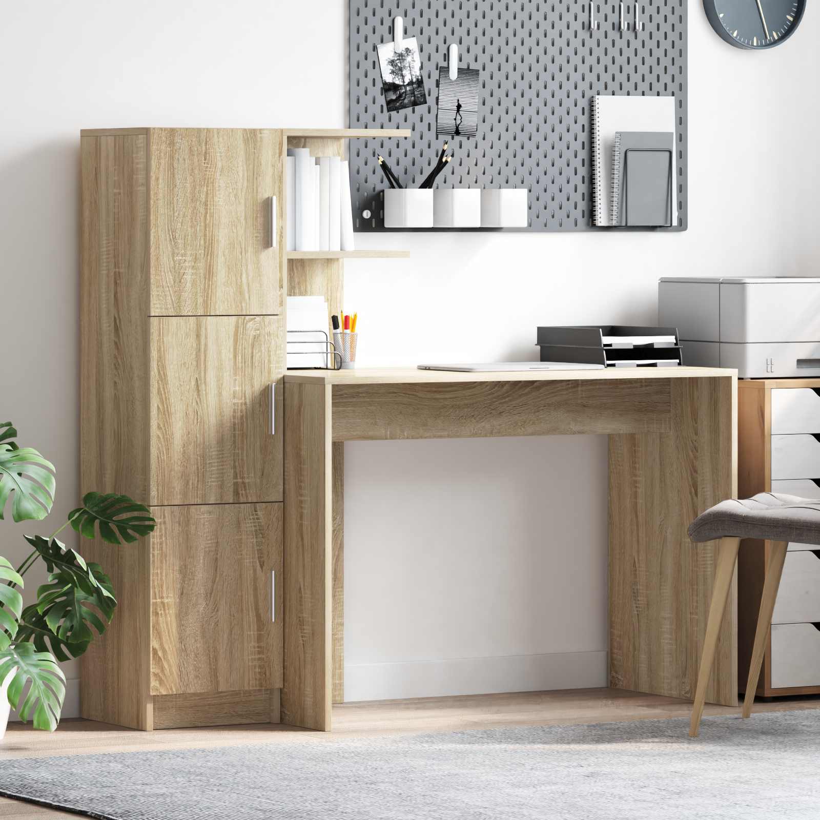 Scrivania 2 pcs Rovere Sonoma