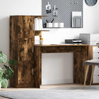 Scrivania 2 pcs Rovere fumé