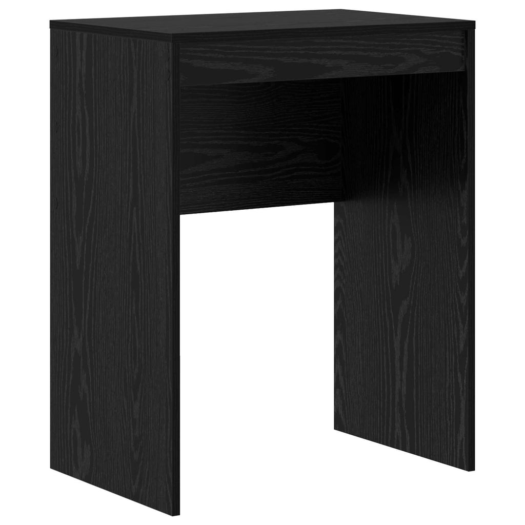 Scrivania con cassetto con lo scaffale 2 pcs Rovere Nero