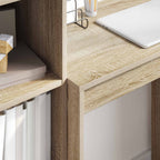 Scrivania con cassetto con lo scaffale 2 pcs Rovere Sonoma