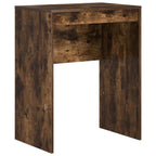 Scrivania con cassetto con lo scaffale 2 pcs Rovere fumé