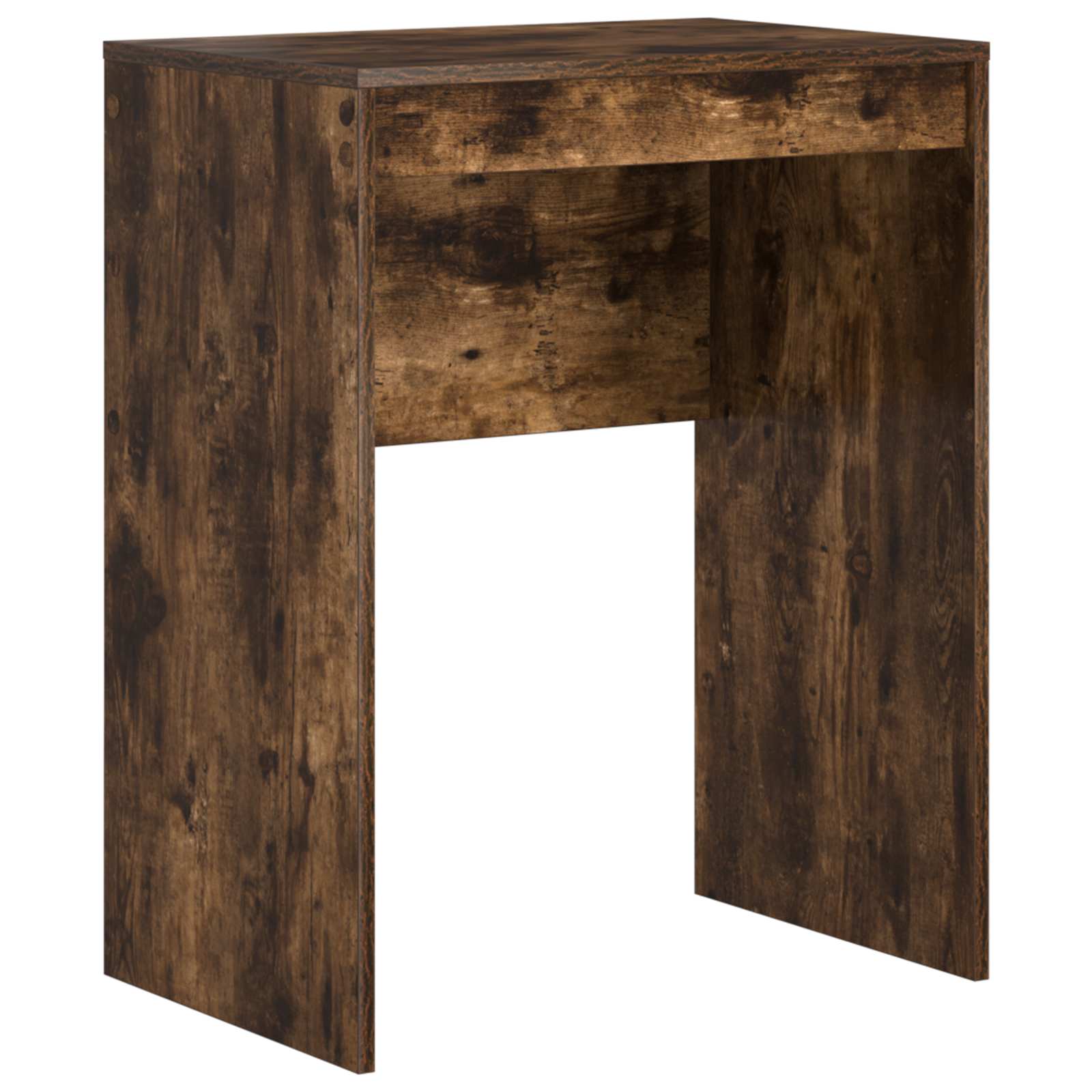 Scrivania con cassetto con lo scaffale 2 pcs Rovere fumé
