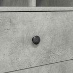 Scrivania con cassetto con lo scaffale 2 pcs Grigio cemento