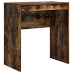 Scrivania con cassetto con lo scaffale 2 pcs Rovere fumé
