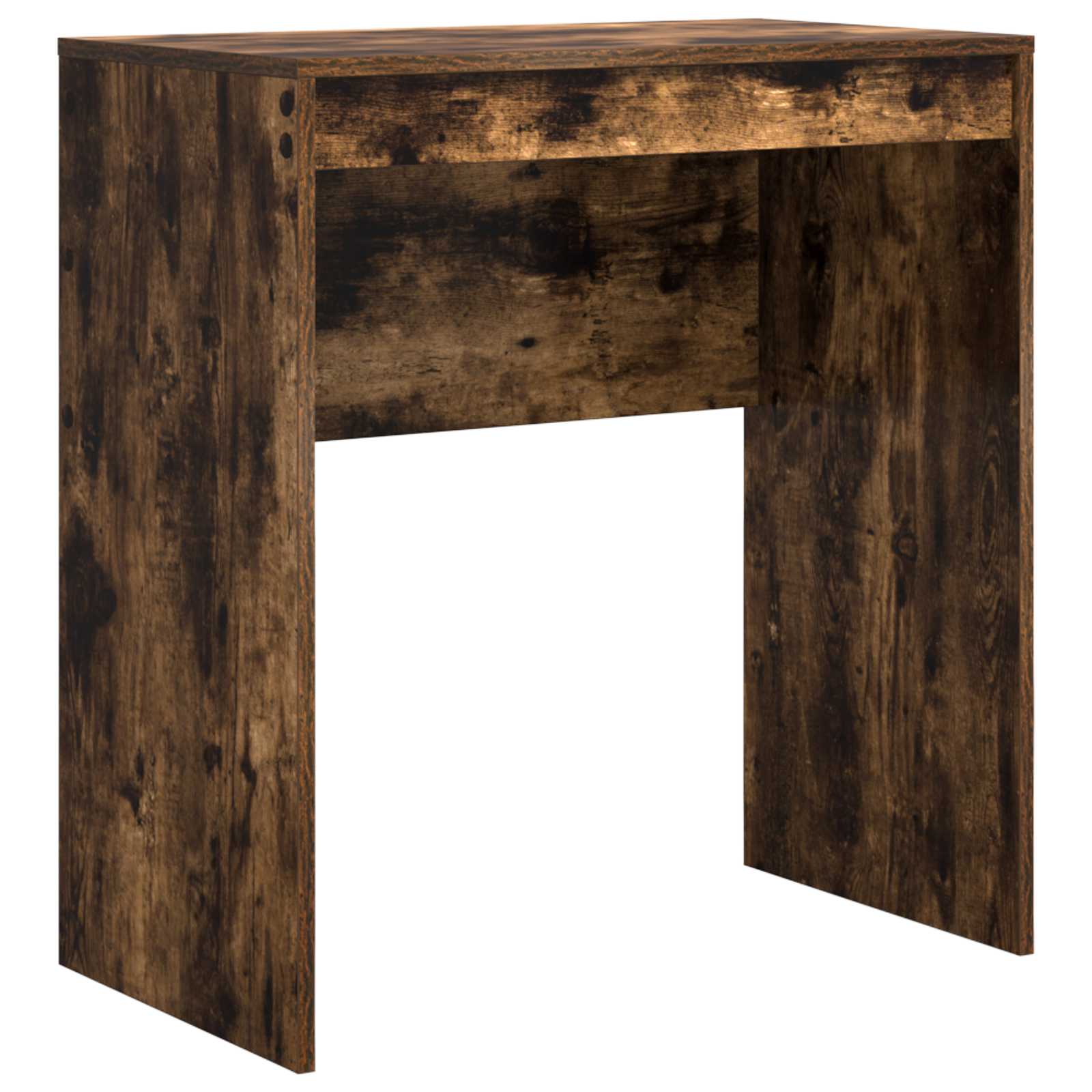 Scrivania con cassetto con lo scaffale 2 pcs Rovere fumé