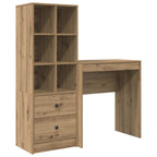 Scrivania con cassetto con lo scaffale 2 pcs Rovere artigianale