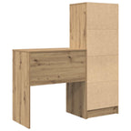 Scrivania con cassetto con lo scaffale 2 pcs Rovere artigianale
