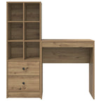 Scrivania con cassetto con lo scaffale 2 pcs Rovere artigianale