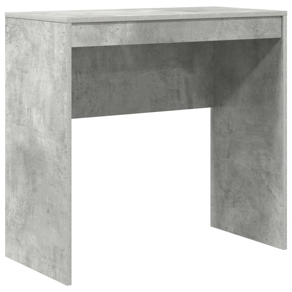 Scrivania con cassetto con lo scaffale 2 pcs Grigio cemento