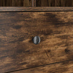 Scrivania con cassetto con lo scaffale 2 pcs Rovere fumé