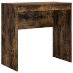 Scrivania con cassetto con lo scaffale 2 pcs Rovere fumé