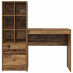 Scrivania con cassetto con lo scaffale 2 pcs Legno vecchio