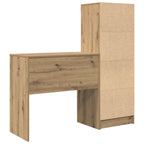 Scrivania con cassetto con lo scaffale 2 pcs Rovere artigianale