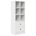 Scrivania con cassetto con lo scaffale 2 pcs Bianco