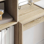 Scrivania con cassetto con lo scaffale 2 pcs Rovere Sonoma