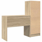 Scrivania con cassetto con lo scaffale 2 pcs Rovere Sonoma