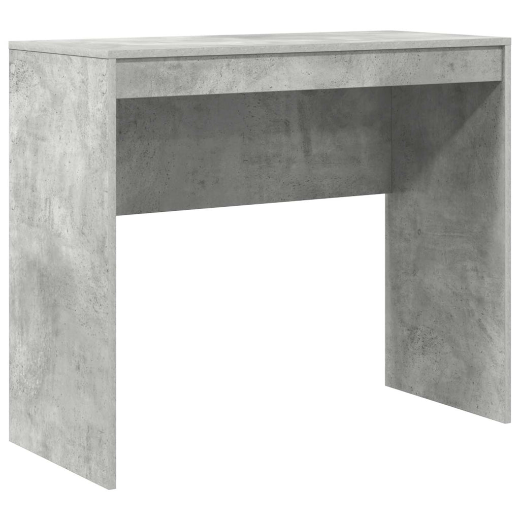 Scrivania con cassetto con lo scaffale 2 pcs Grigio cemento