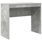 Scrivania con cassetto con lo scaffale 2 pcs Grigio cemento