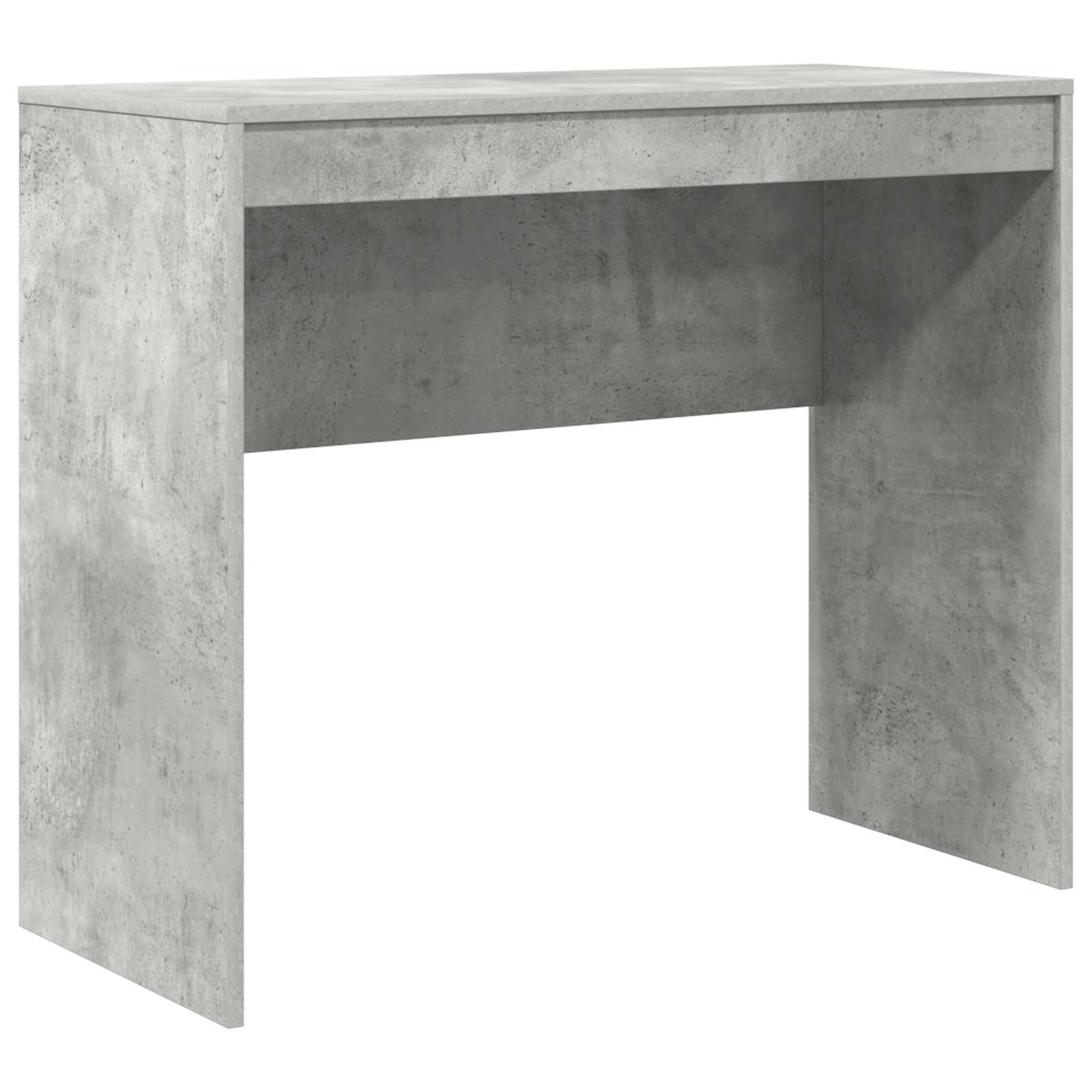 Scrivania con cassetto con lo scaffale 2 pcs Grigio cemento