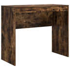 Scrivania con cassetto con lo scaffale 2 pcs Rovere fumé