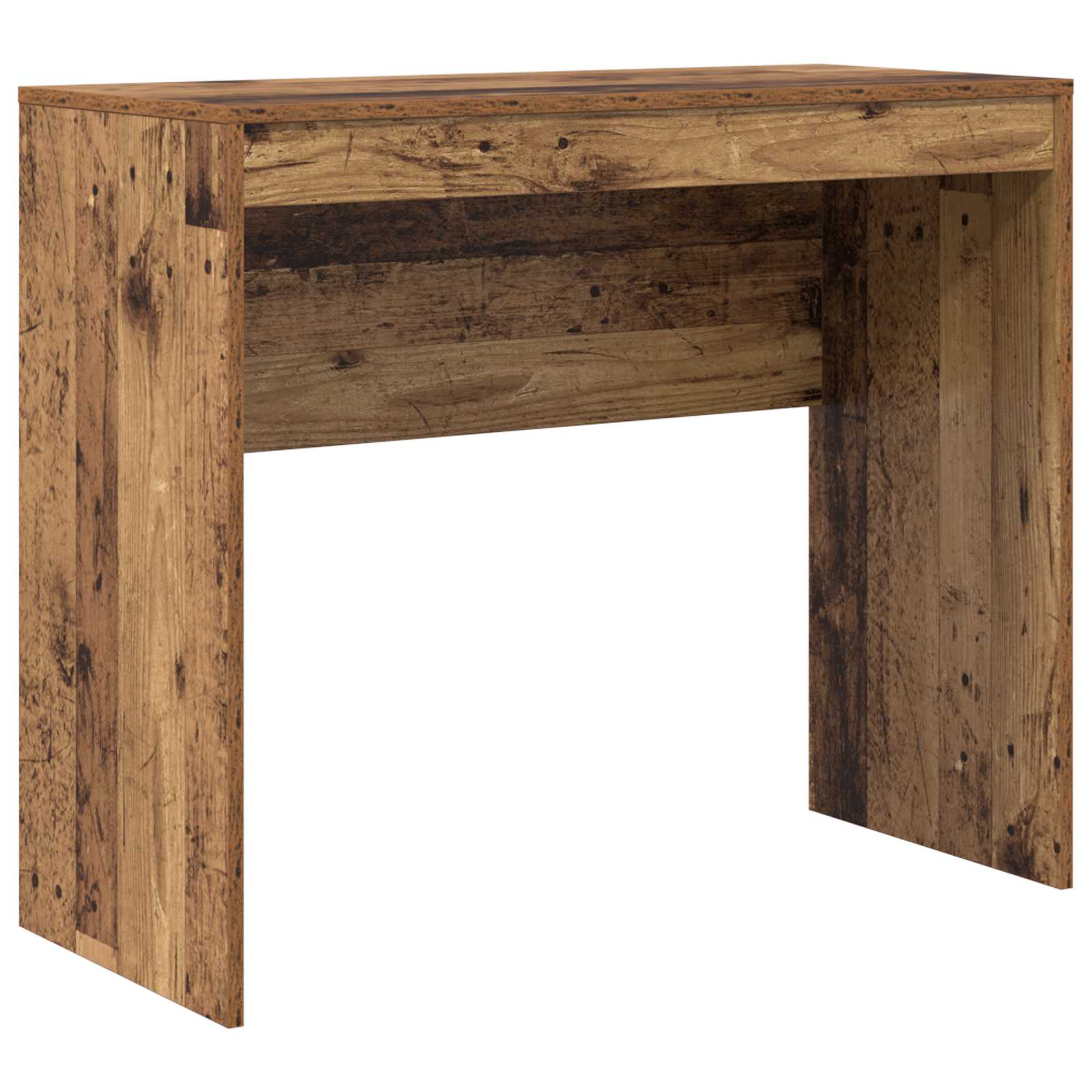 Scrivania con cassetto con lo scaffale 2 pcs Legno vecchio