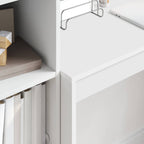 Scrivania con cassetto con lo scaffale 2 pcs Bianco