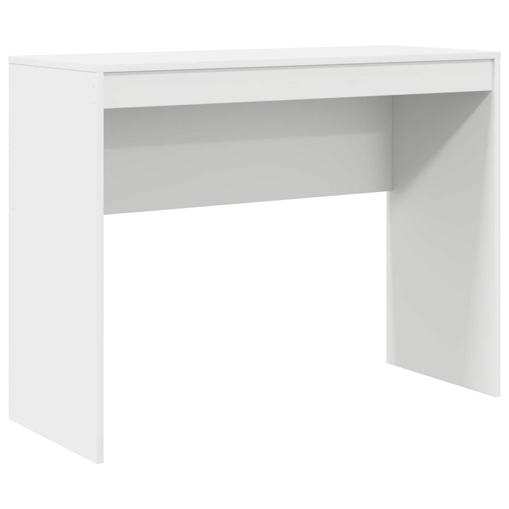 Scrivania con cassetto con lo scaffale 2 pcs Bianco